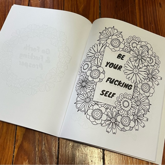 You Are Fucking Awesome Adult Coloring Book - Picture 2 of 8